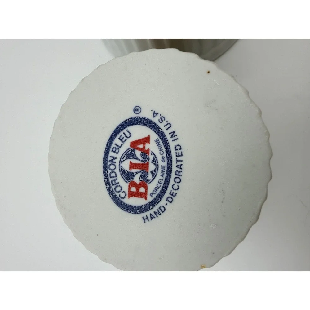BIA Cordon Bleu‎ Ramekins Set of 2 Fruit Pattern Porcelain 3